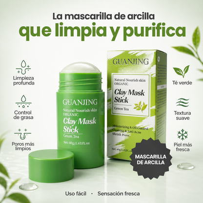 Mascarilla en barra Té Verde y Arcilla
