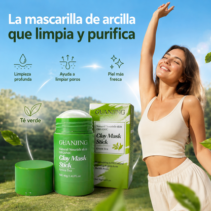 Mascarilla en barra Té Verde y Arcilla