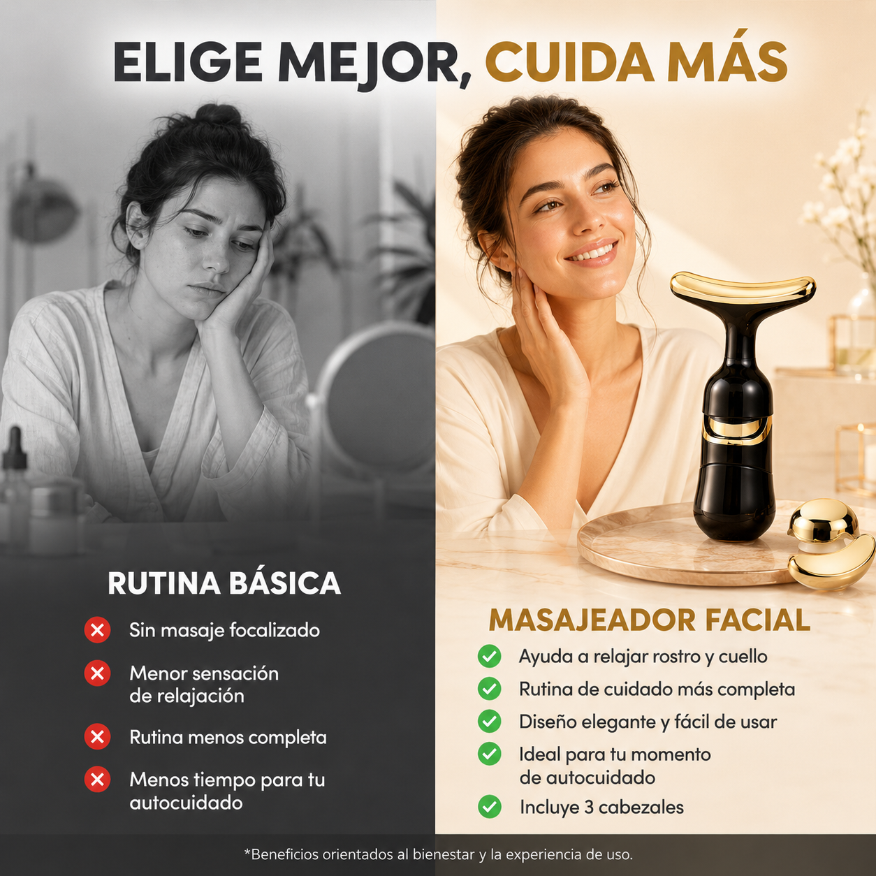 Masajeador Facial 3 en 1