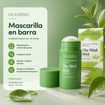 Mascarilla en barra Té Verde y Arcilla