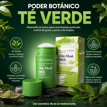 Mascarilla en barra Té Verde y Arcilla